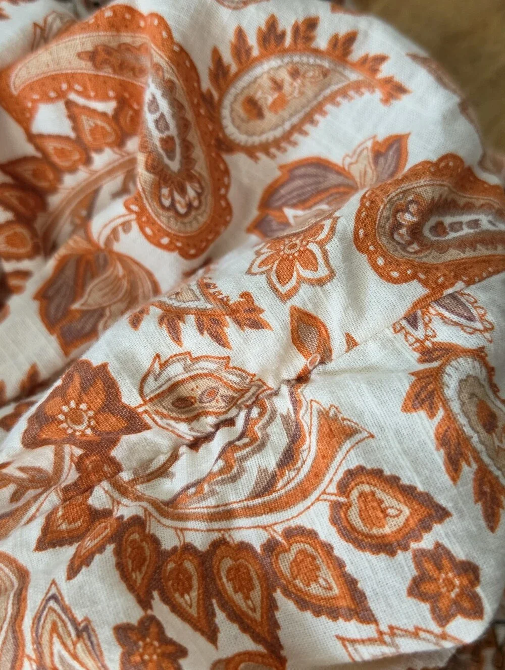 By Anthropologie Puff-Sleeve Babydoll Blouse Size Large